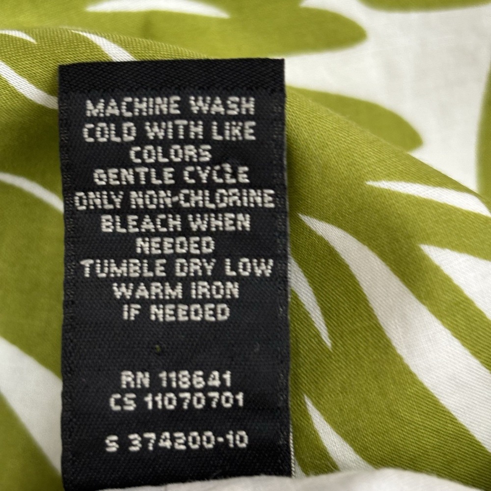 Lane Bryant Skirt Women 24 Green Tropical Wrap Floral A-Line Mini Vacation - Picture 8 of 8